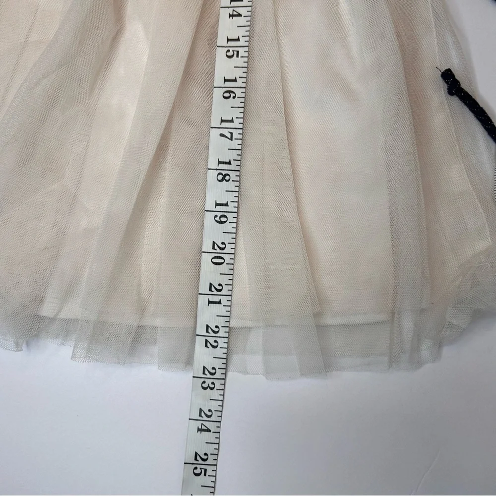 Lily Bleu Girls Kids Navy and Cream Formal Dress Size 4